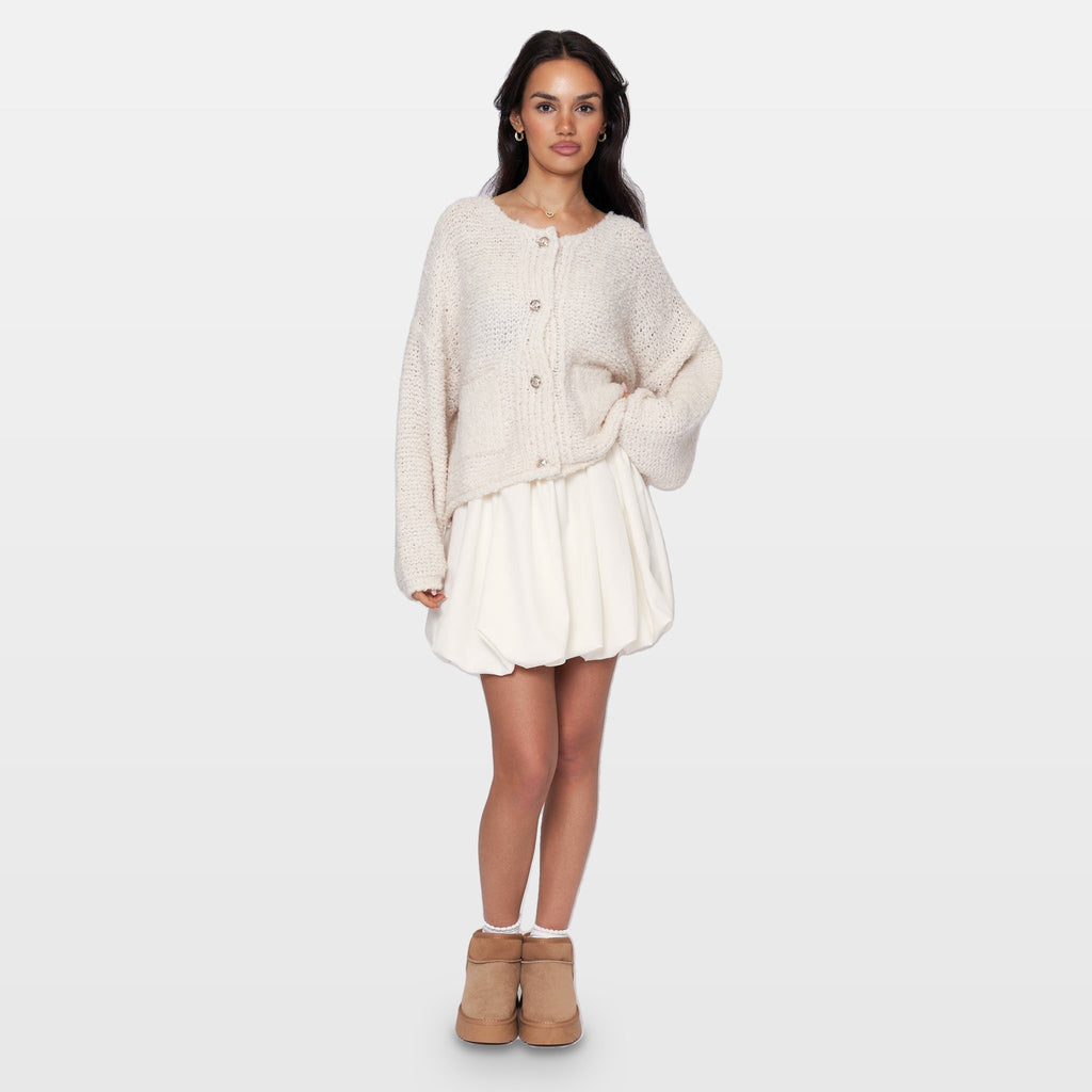 Romina | Cárdigan acogedor de bouclé