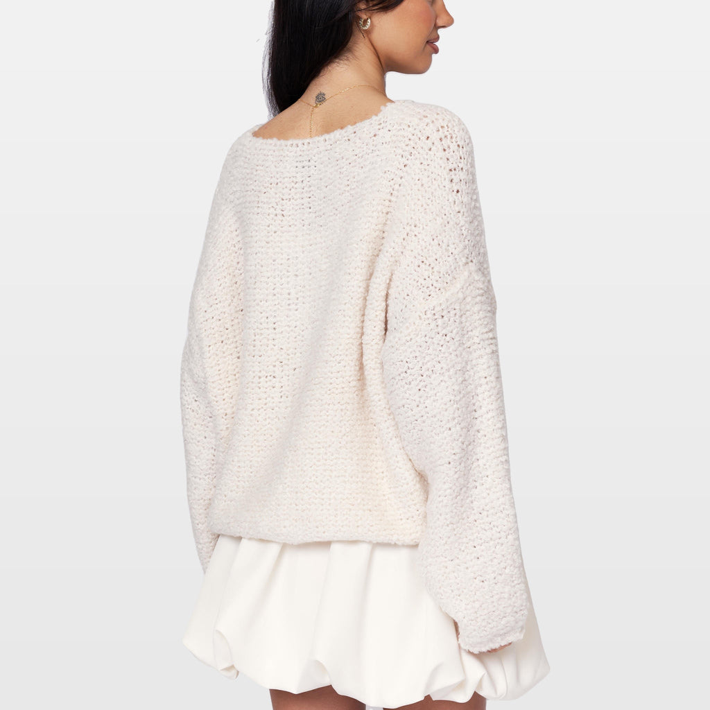 Romina | Cárdigan acogedor de bouclé