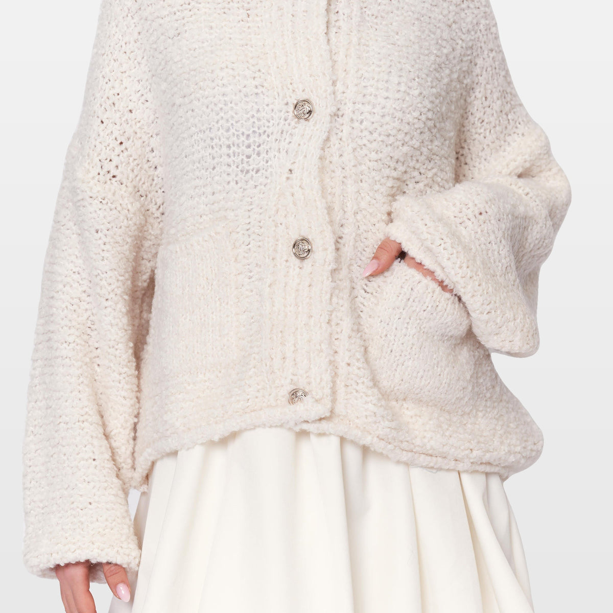 Romina | Cárdigan acogedor de bouclé