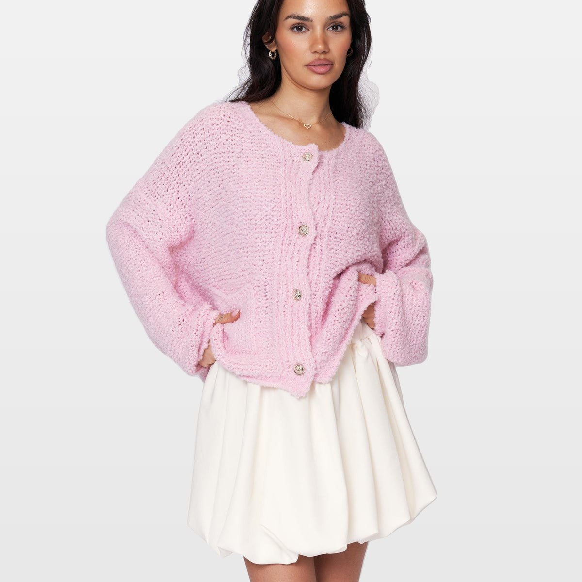 Romina | Cárdigan acogedor de bouclé