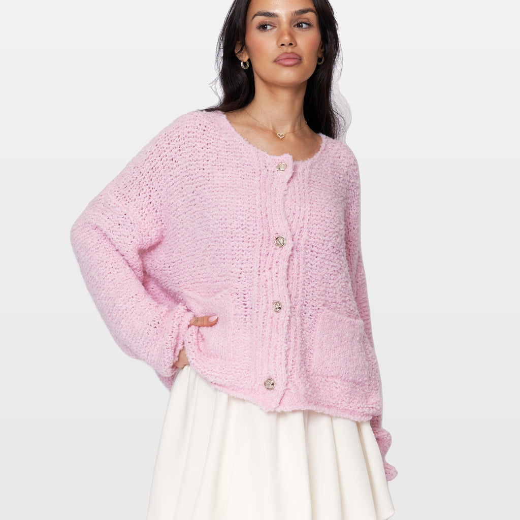 Romina | Cárdigan acogedor de bouclé