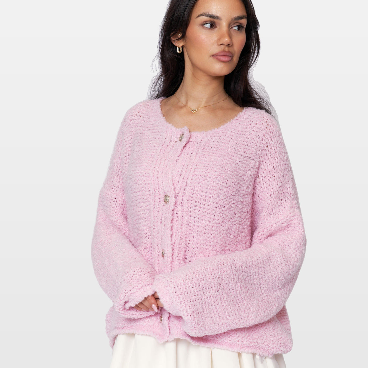 Romina | Cárdigan acogedor de bouclé