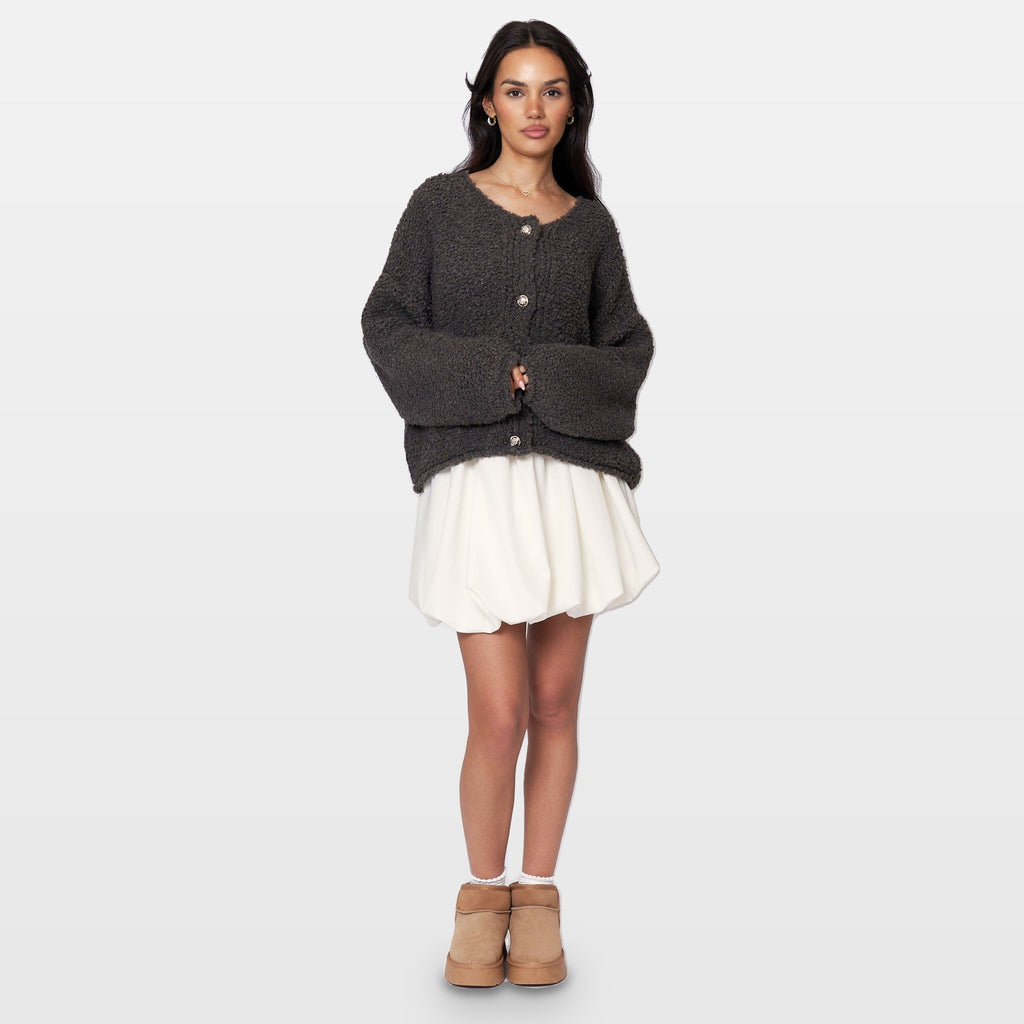 Romina | Cárdigan acogedor de bouclé