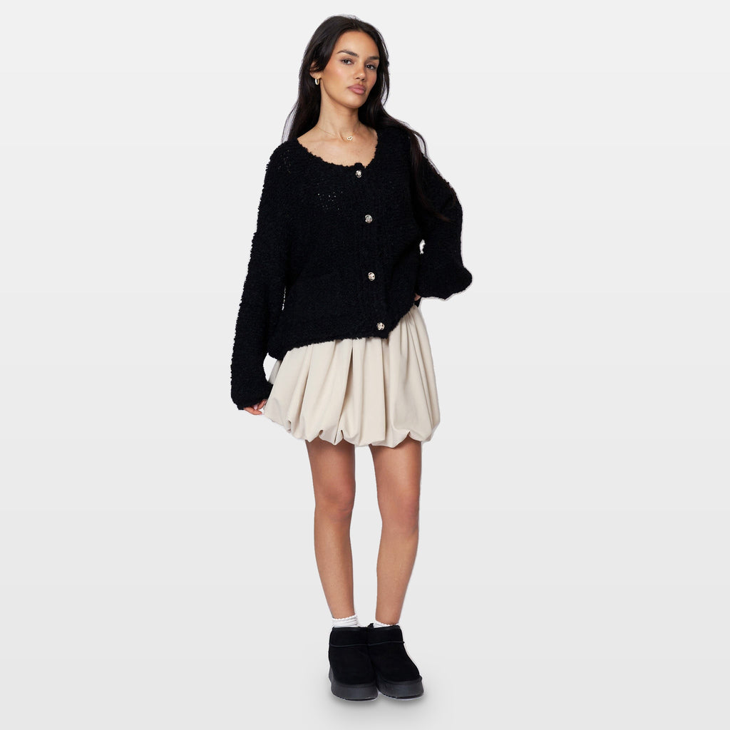 Romina | Cárdigan acogedor de bouclé