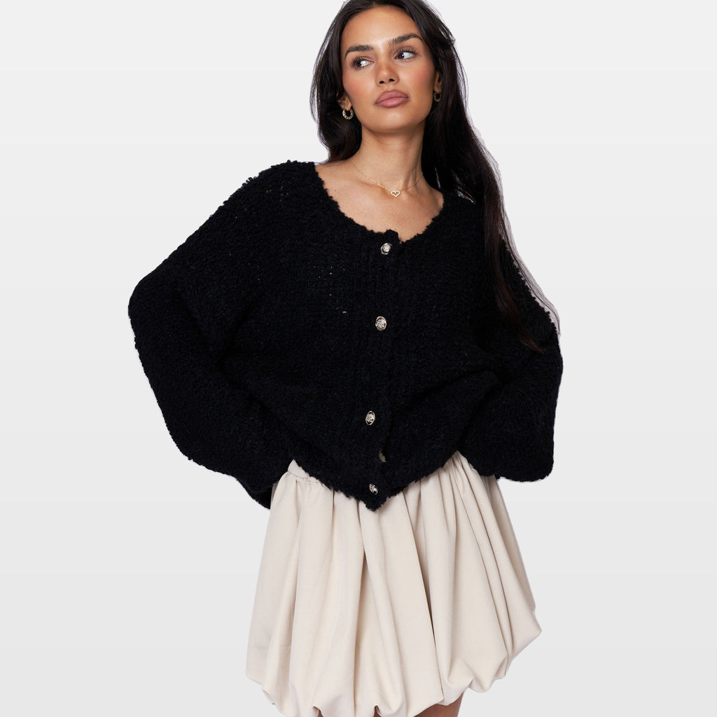 Romina | Cárdigan acogedor de bouclé