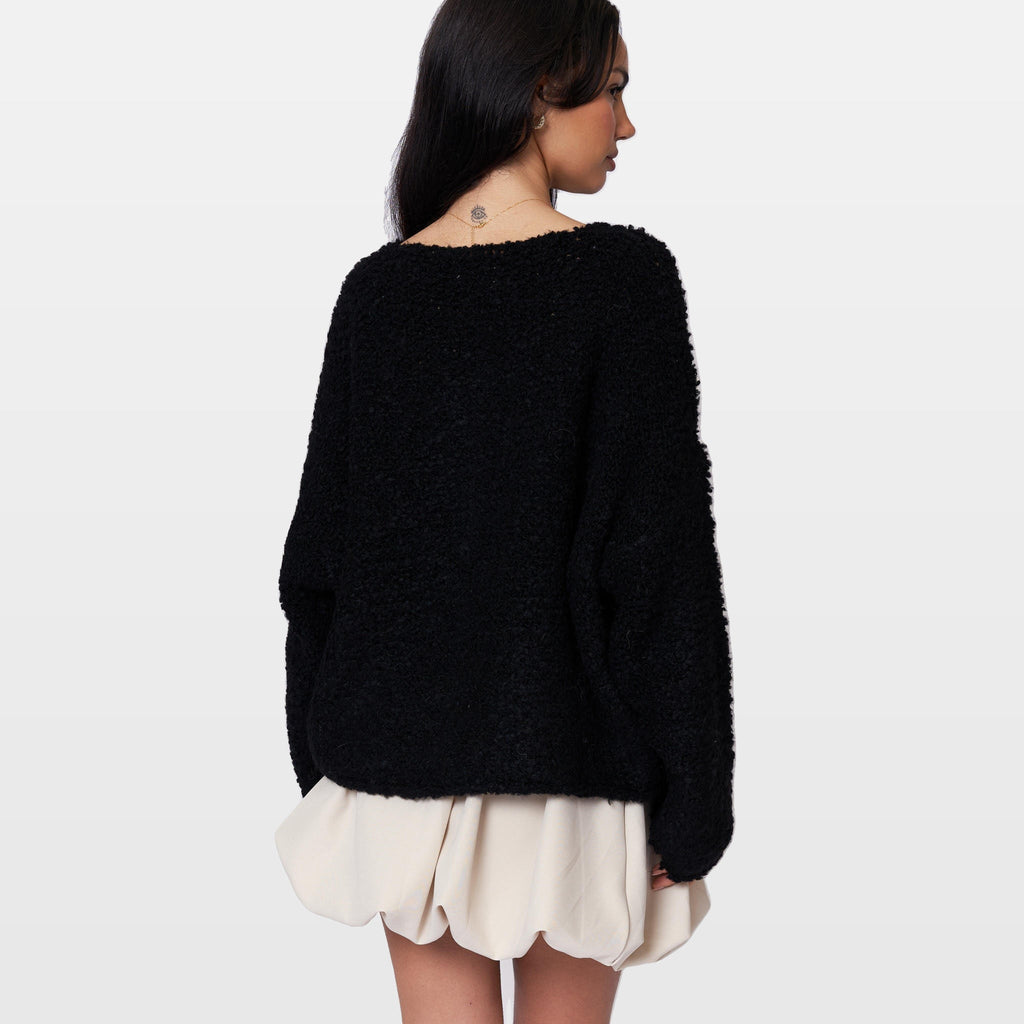 Romina | Cárdigan acogedor de bouclé