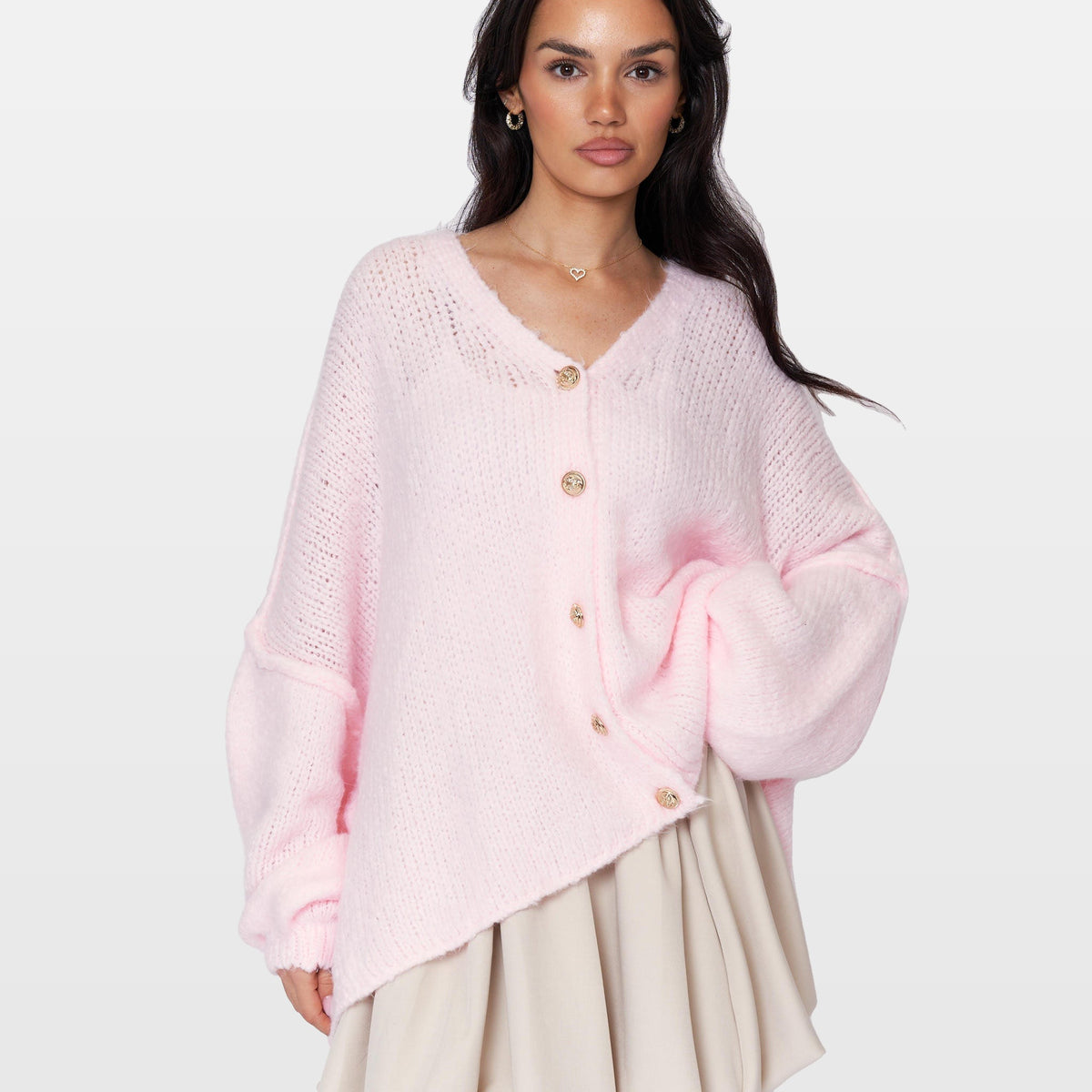 Ginevra | Cárdigan oversize de cuello en V