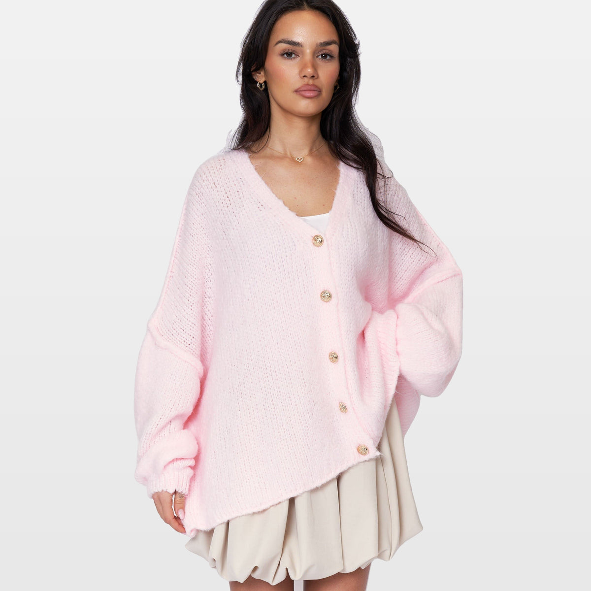 Ginevra | Cárdigan oversize de cuello en V