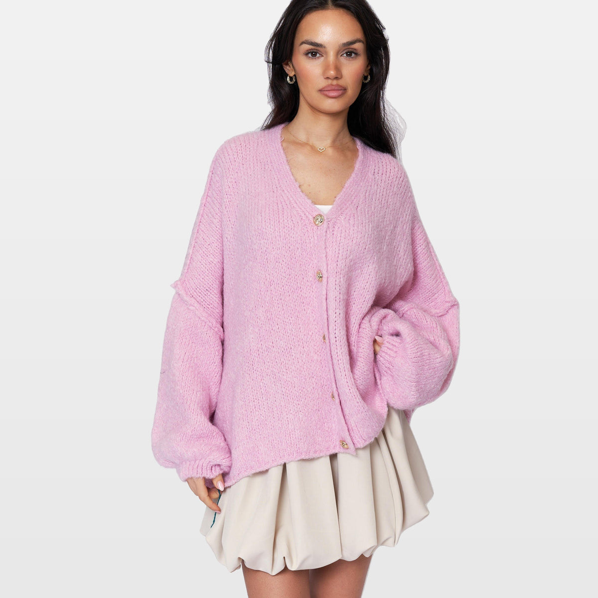 Ginevra | Cárdigan oversize de cuello en V