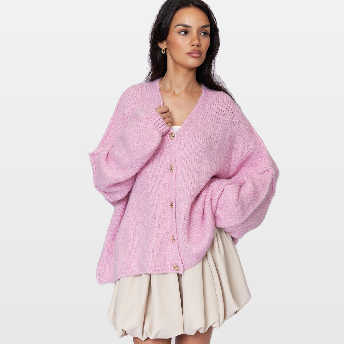 Ginevra | Cárdigan oversize de cuello en V