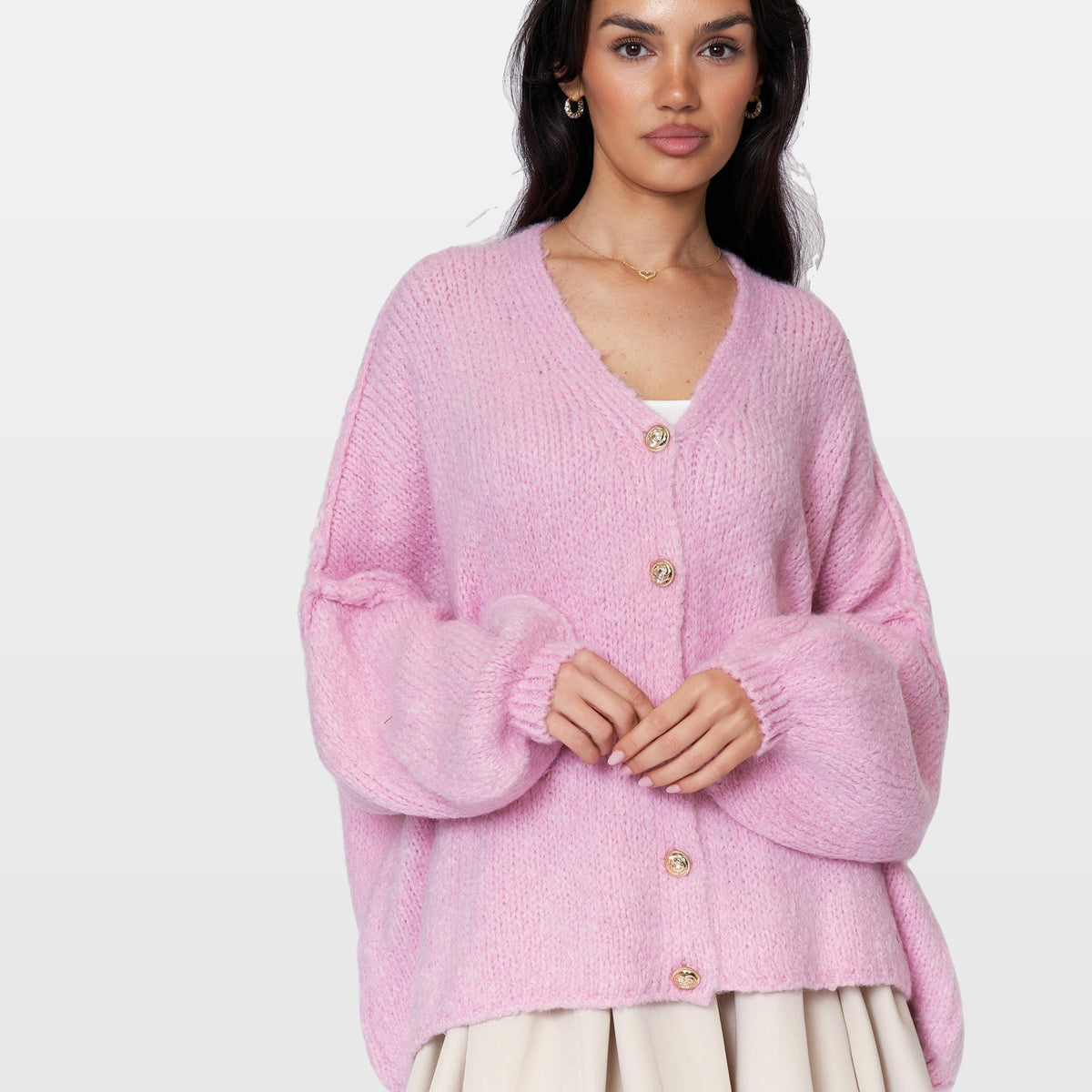Ginevra | Cárdigan oversize de cuello en V