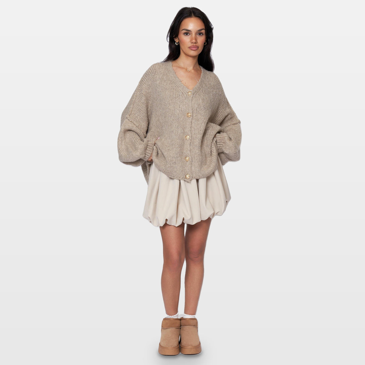 Ginevra | Cárdigan oversize de cuello en V