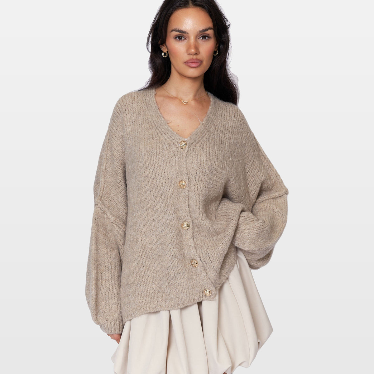 Ginevra | Cárdigan oversize de cuello en V