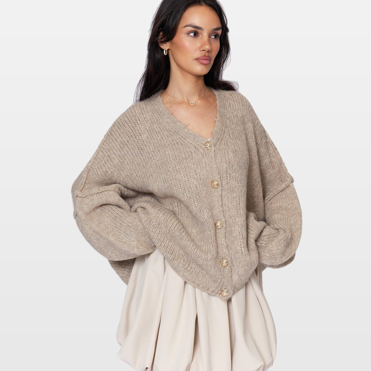 Ginevra | Cárdigan oversize de cuello en V