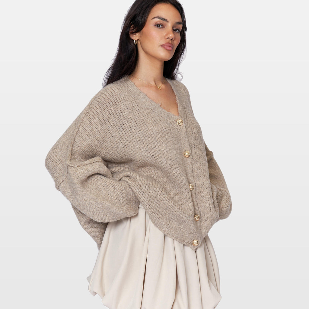 Ginevra | Cárdigan oversize de cuello en V