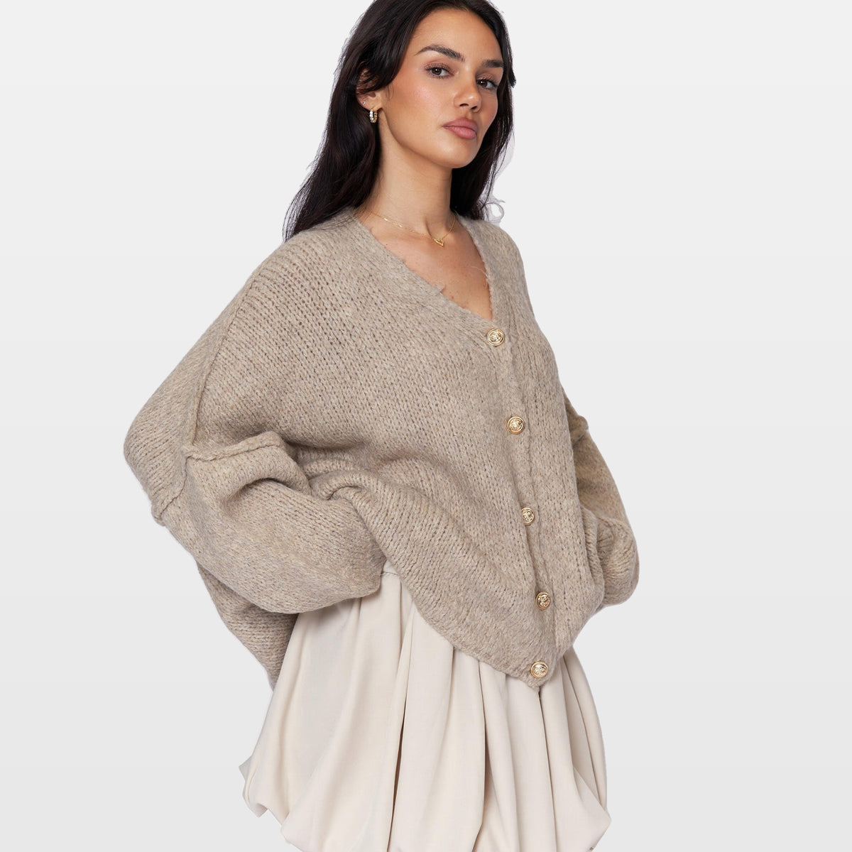 Ginevra | Cárdigan oversize de cuello en V