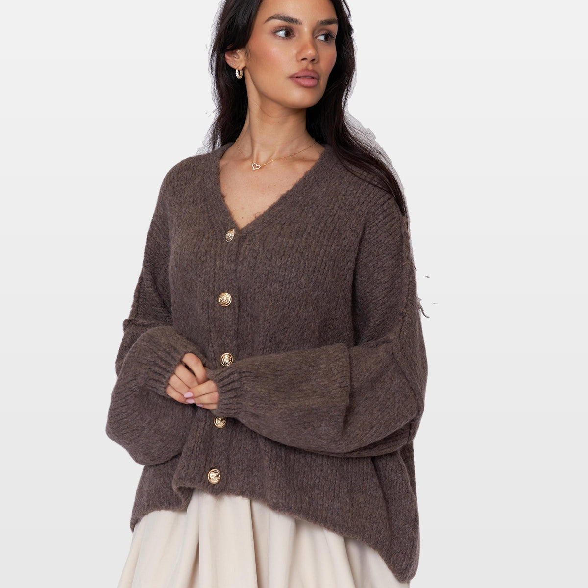 Ginevra | Cárdigan oversize de cuello en V