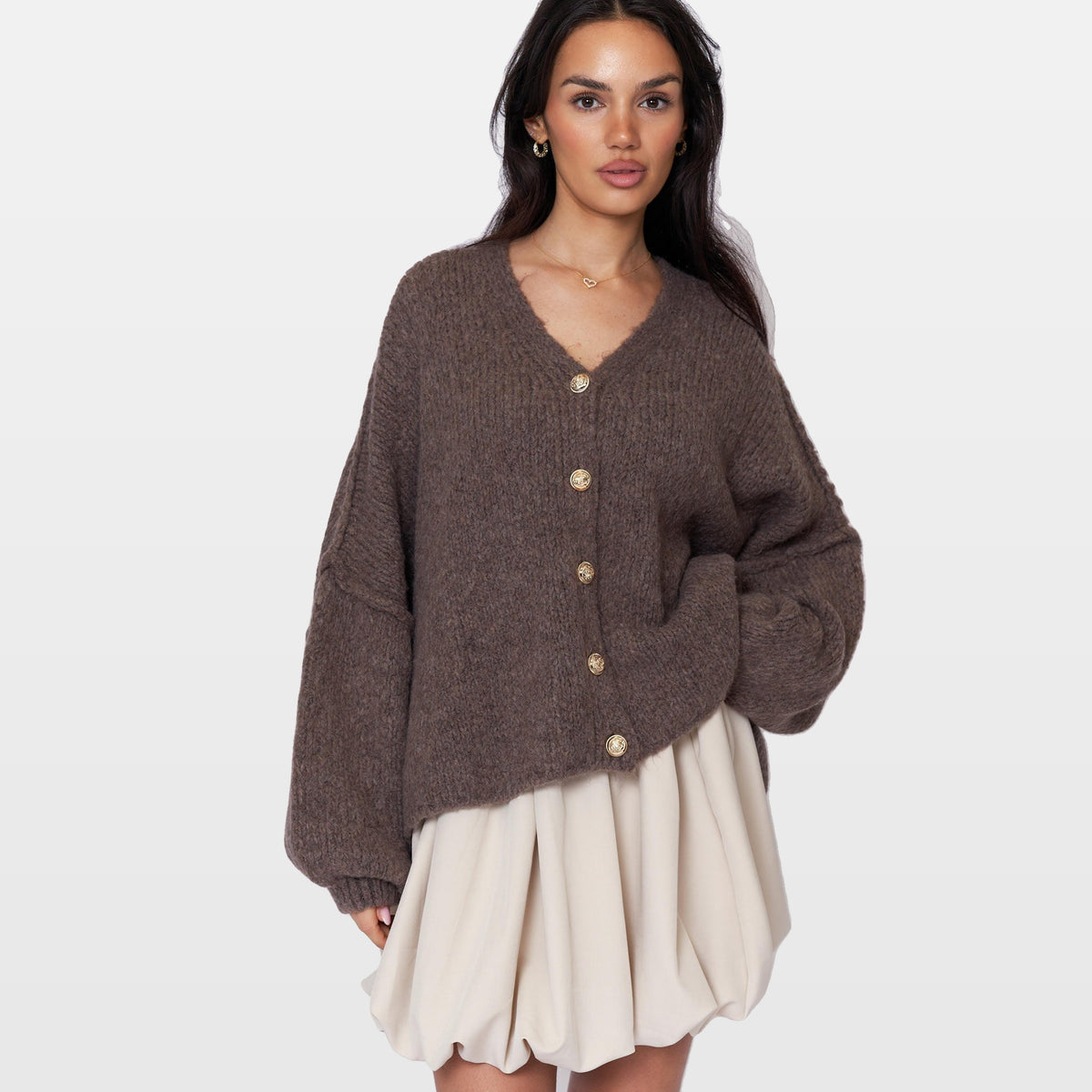 Ginevra | Cárdigan oversize de cuello en V