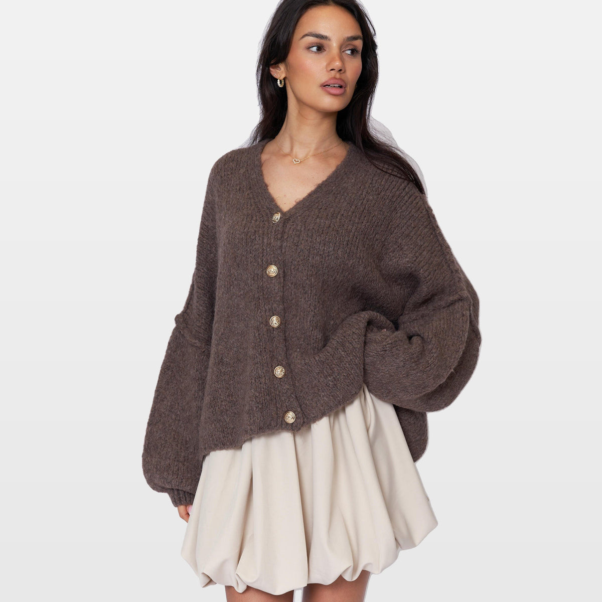 Ginevra | Cárdigan oversize de cuello en V