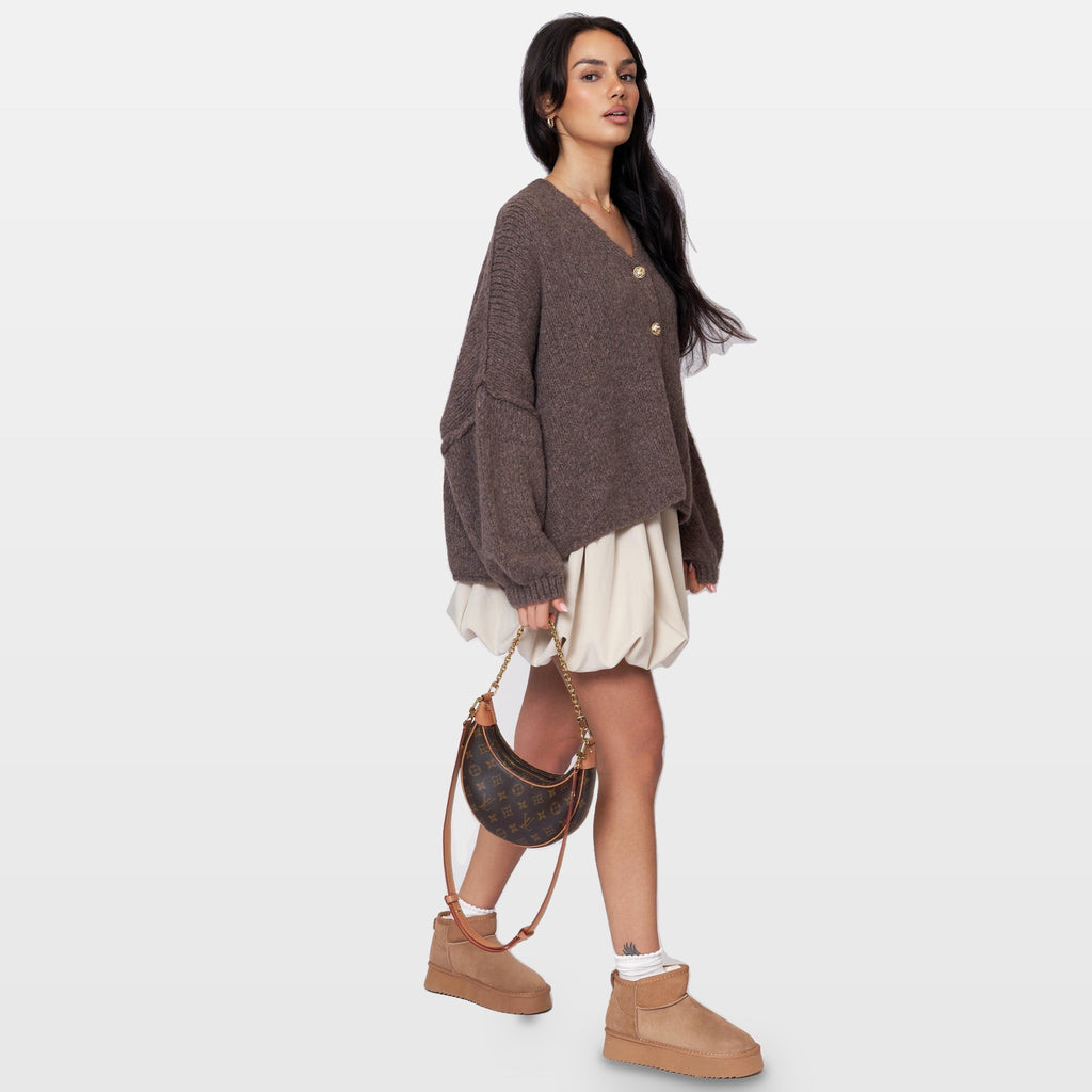 Ginevra | Cárdigan oversize de cuello en V