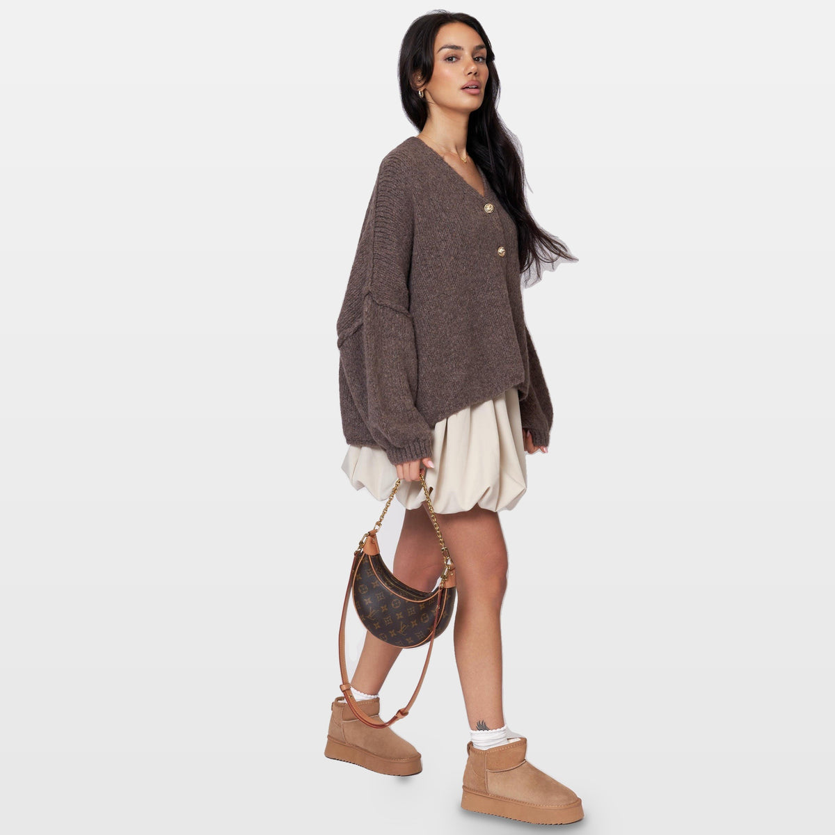 Ginevra | Cárdigan oversize de cuello en V