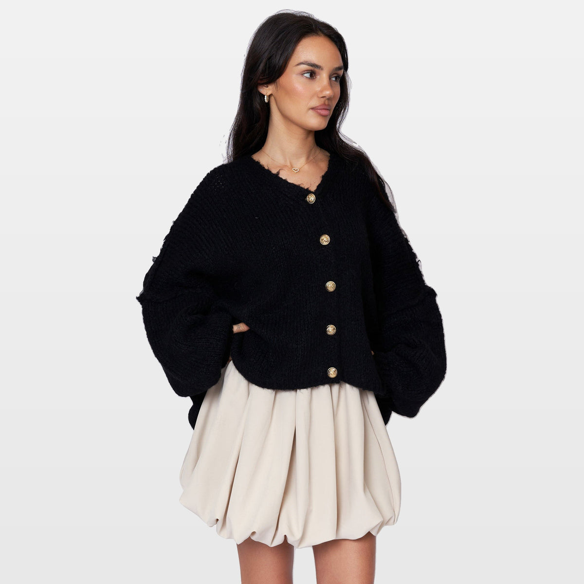 Ginevra | Cárdigan oversize de cuello en V
