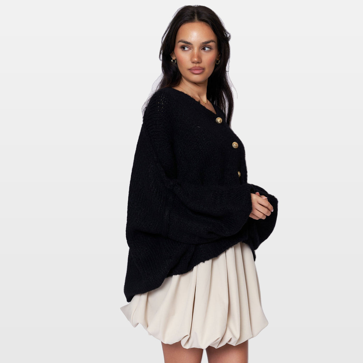 Ginevra | Cárdigan oversize de cuello en V