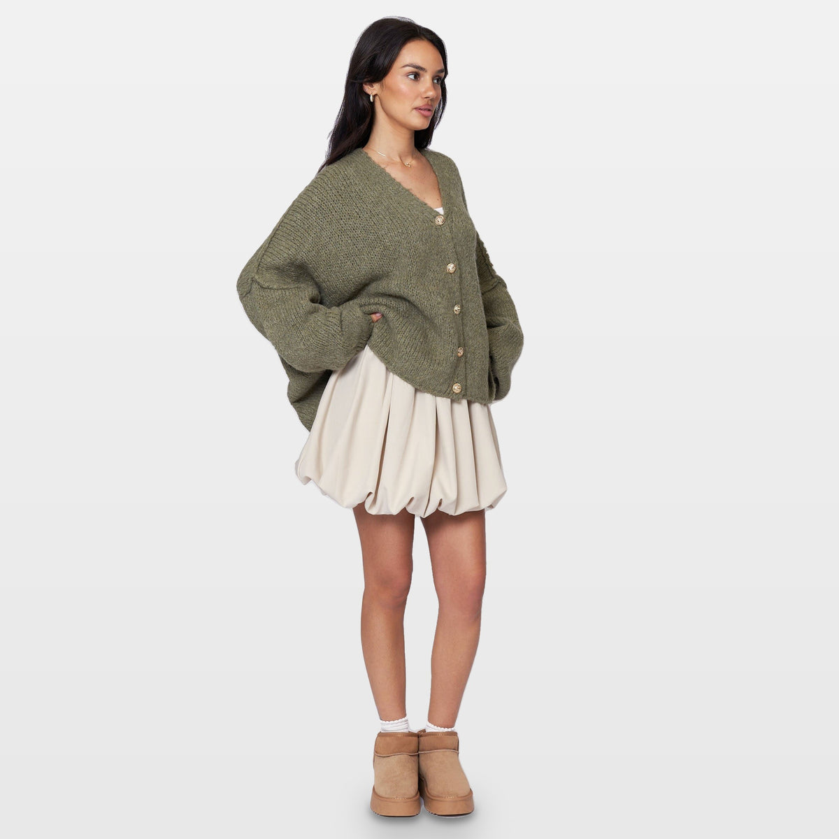 Ginevra | Cárdigan oversize de cuello en V