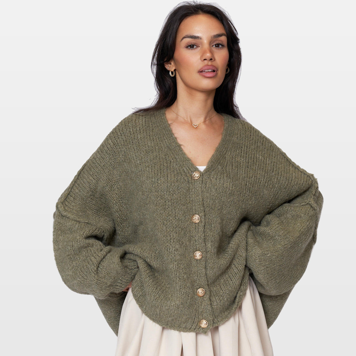 Ginevra | Cárdigan oversize de cuello en V