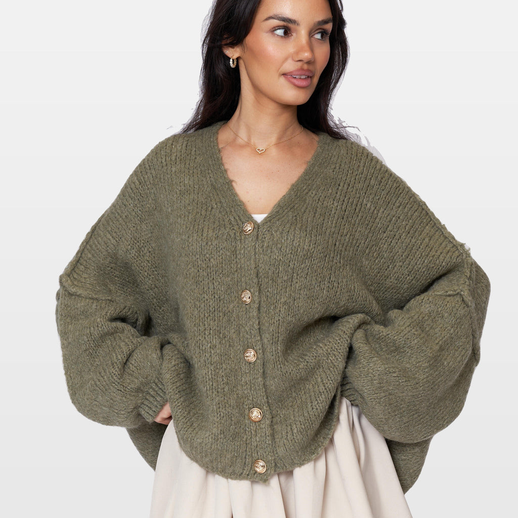 Ginevra | Cárdigan oversize de cuello en V