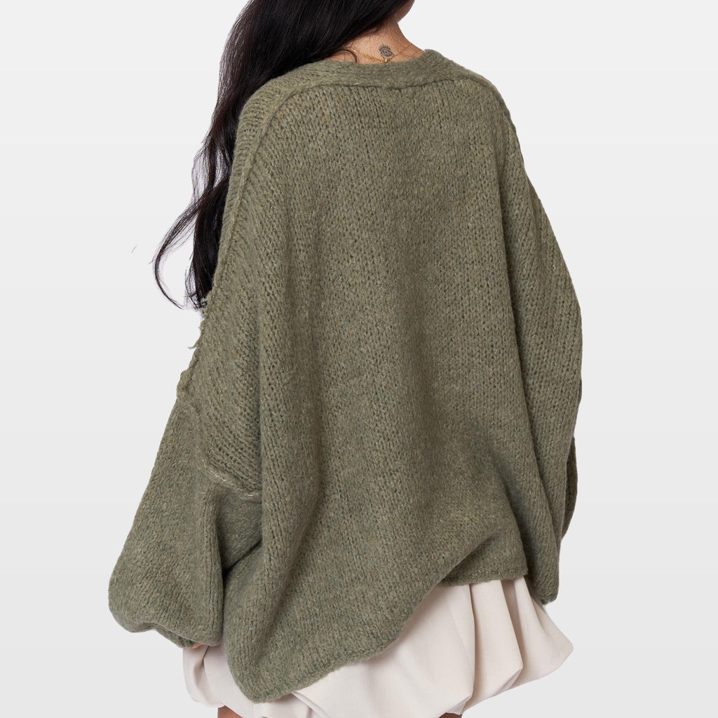 Ginevra | Cárdigan oversize de cuello en V