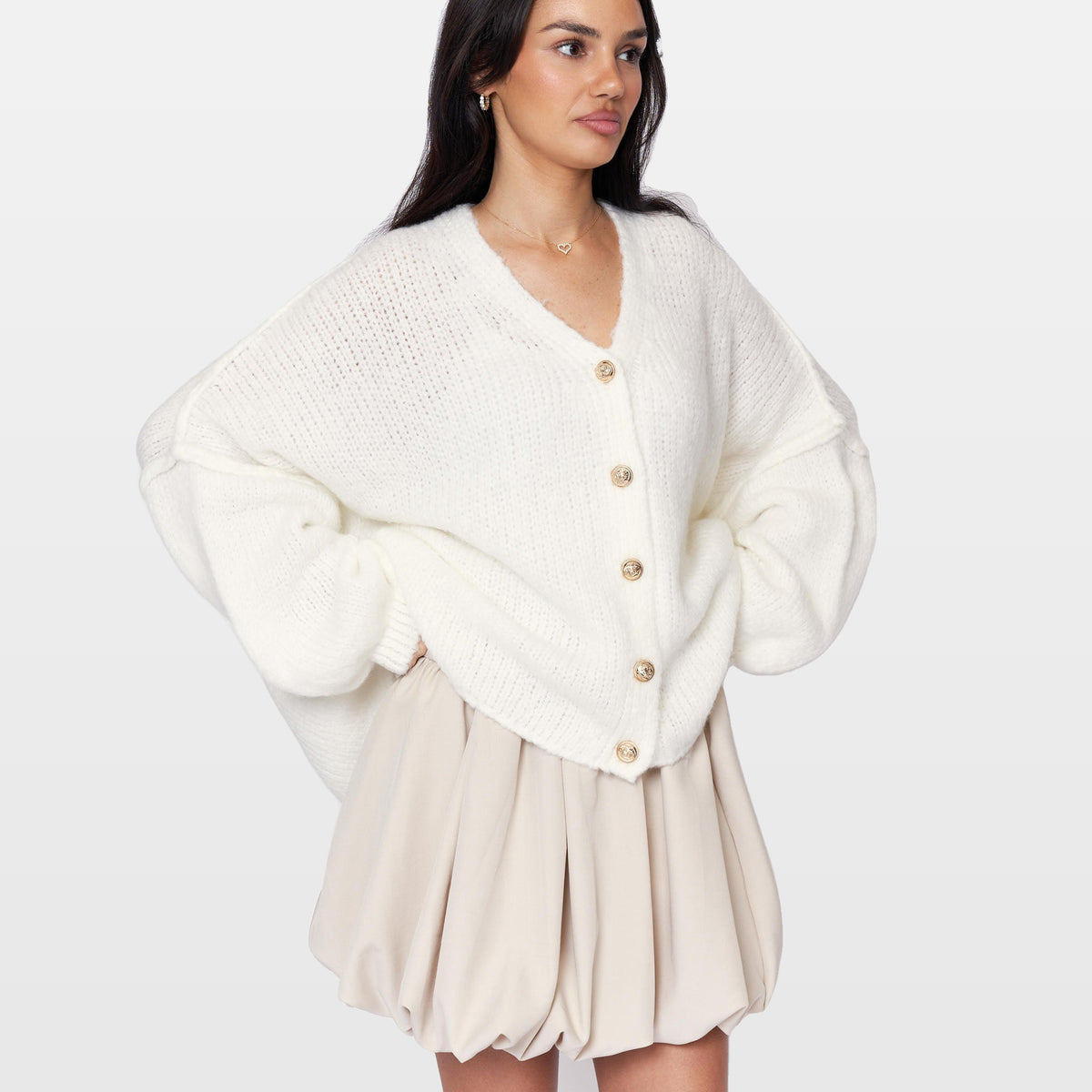 Ginevra | Cárdigan oversize de cuello en V