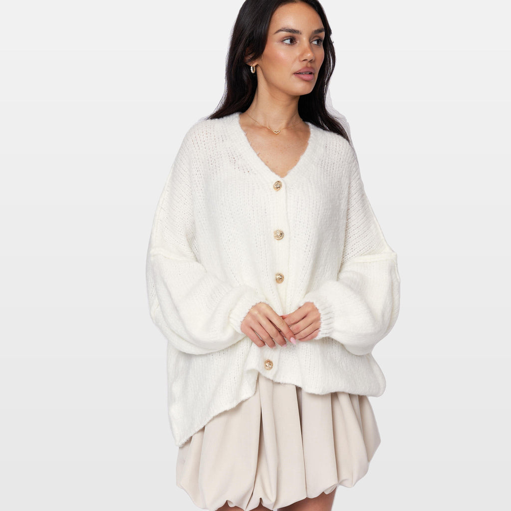 Ginevra | Cárdigan oversize de cuello en V