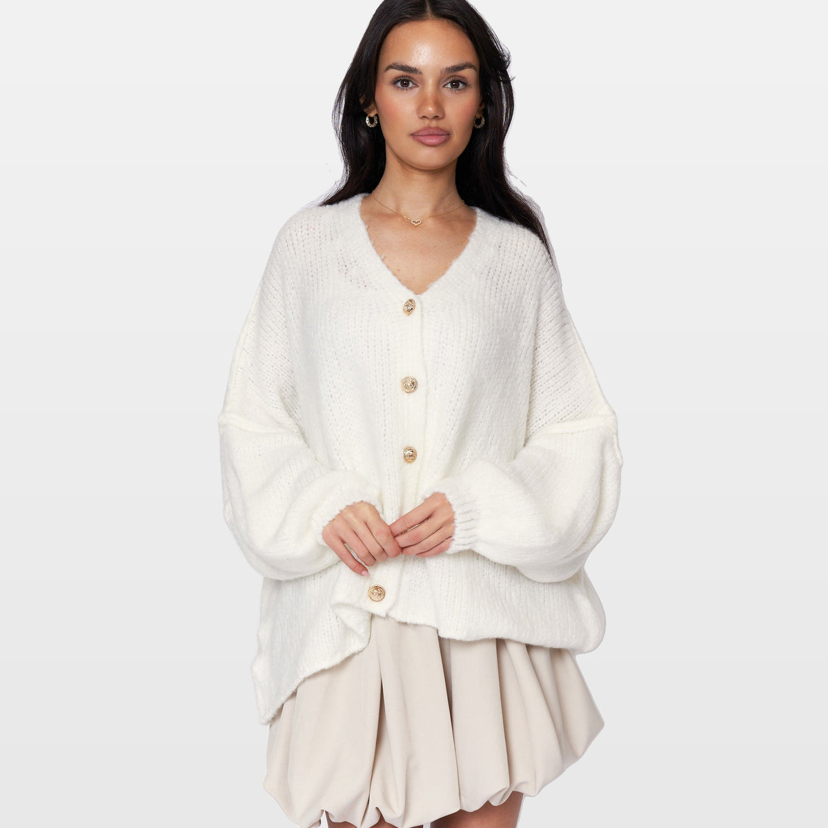 Ginevra | Cárdigan oversize de cuello en V