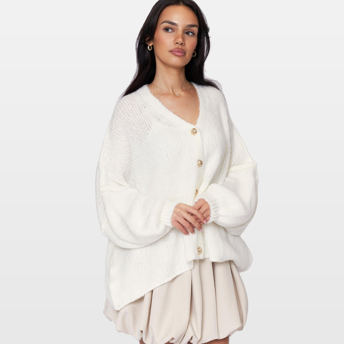 Ginevra | Cárdigan oversize de cuello en V
