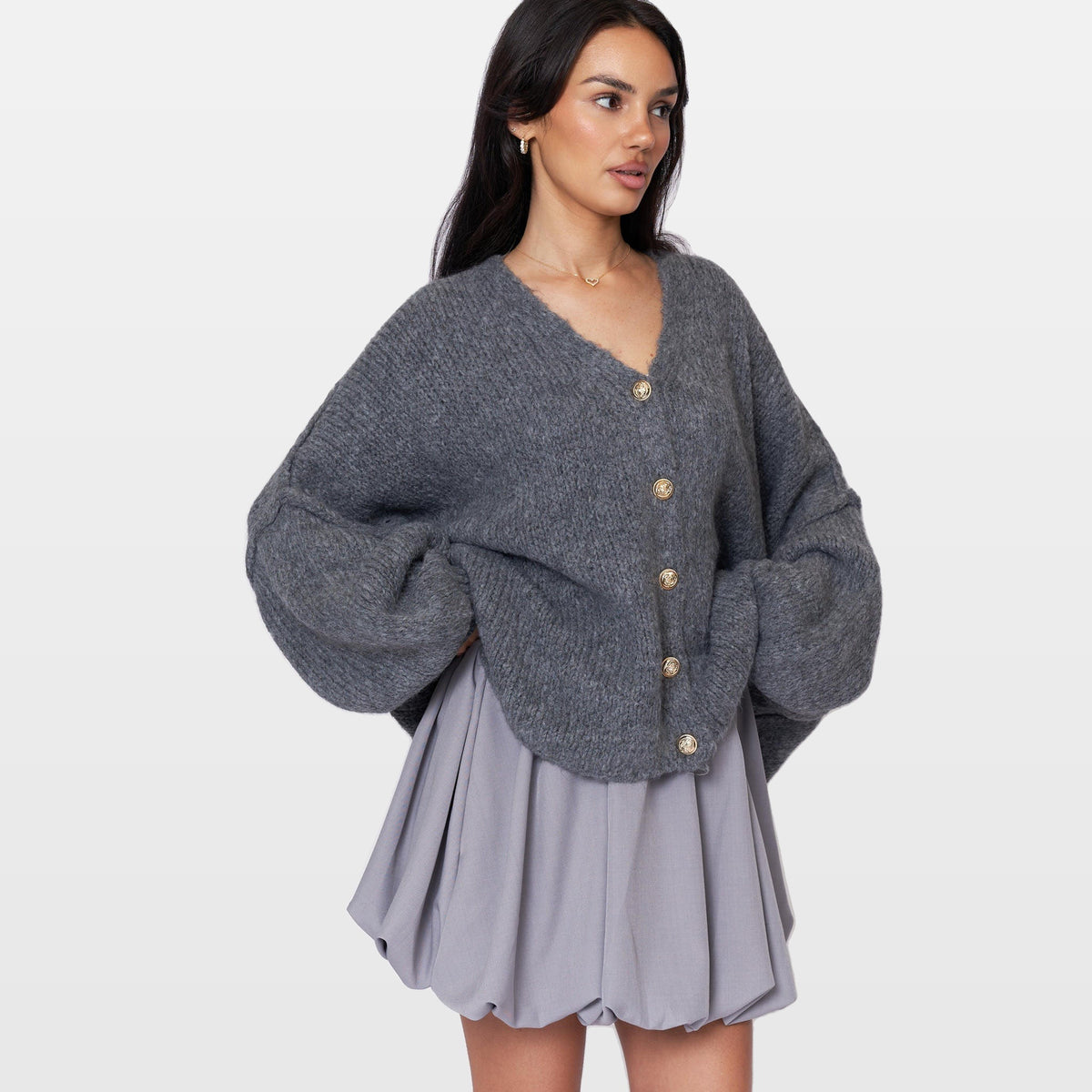 Ginevra | Cárdigan oversize de cuello en V