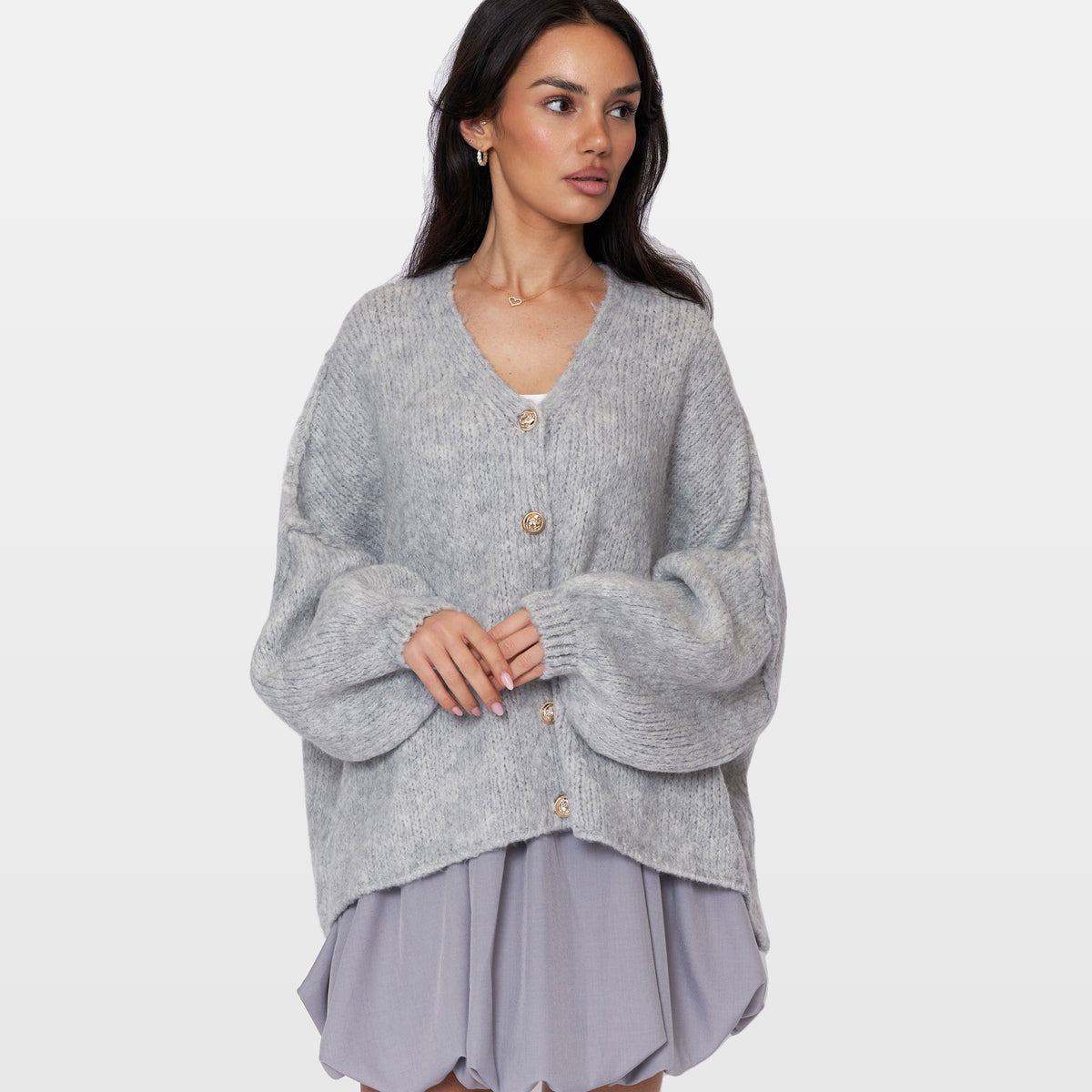 Ginevra | Cárdigan oversize de cuello en V