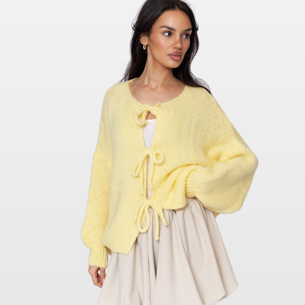 Bettina | Cárdigan oversize con lazos