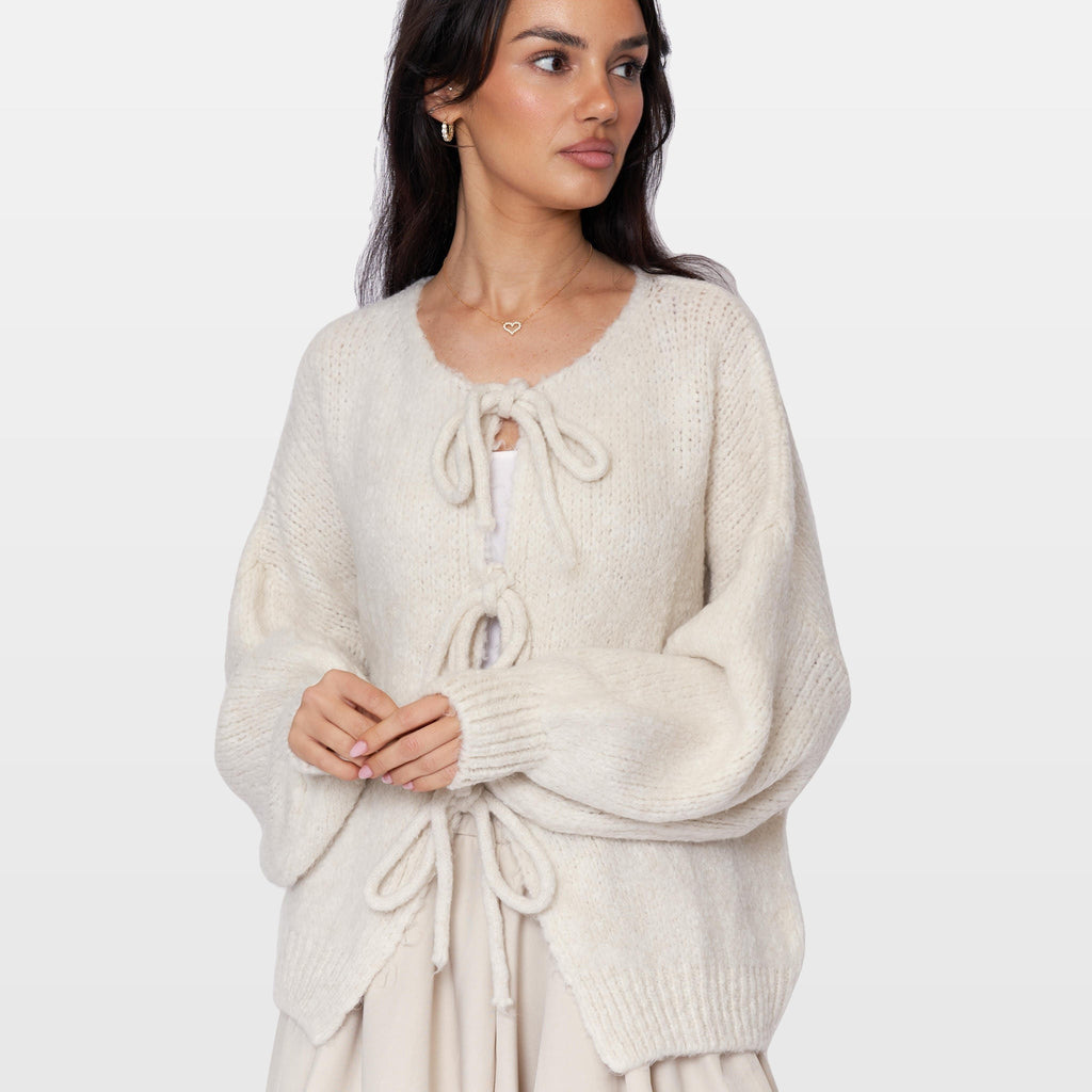 Bettina | Cárdigan oversize con lazos