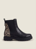 Chelsea Botas Negras – Detalle Leopardo