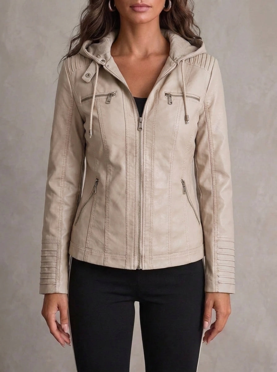 Cristina | Chaqueta de Piel Resistente y Elegante