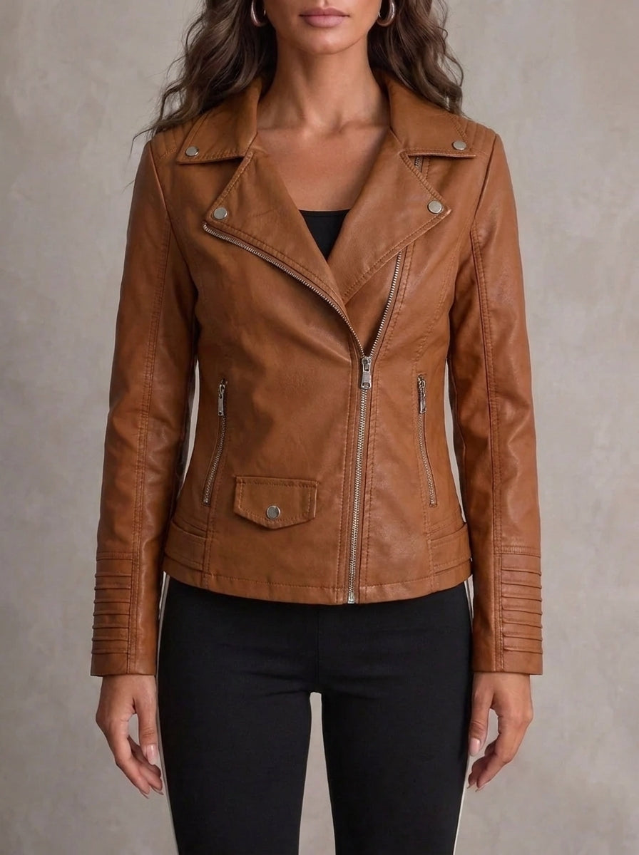 María | Chaqueta de Piel Resistente y Elegante