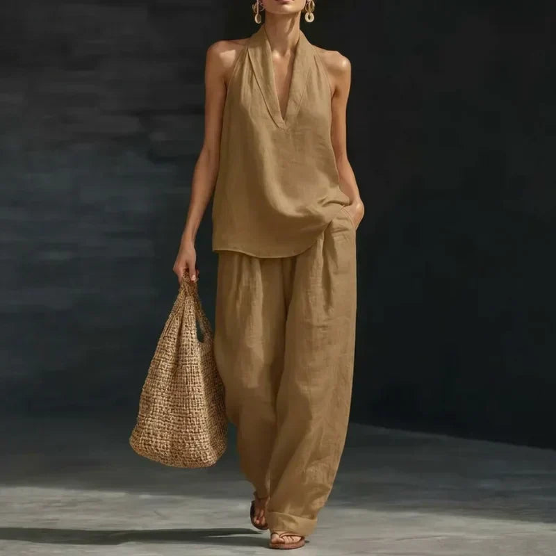 Conjunto Ainhoa en marrón claro