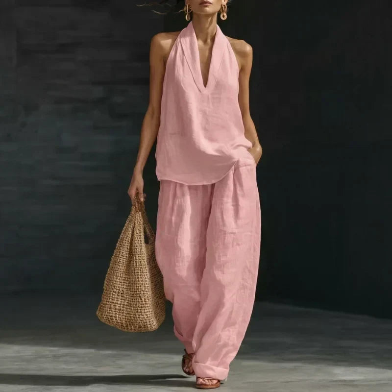 Conjunto Ainhoa en rosa claro