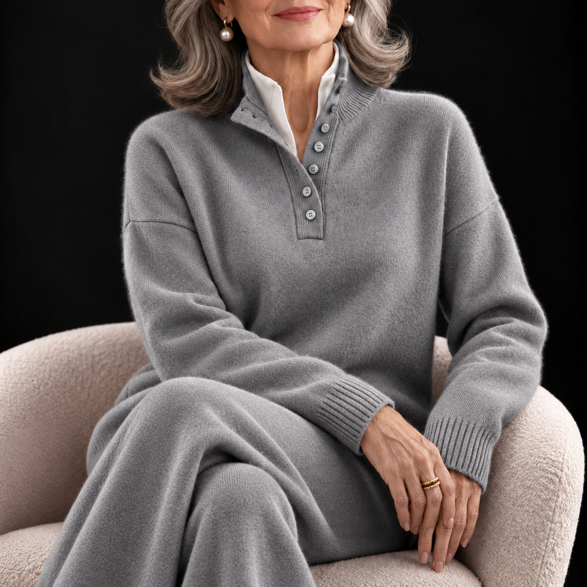Conjunto Cecilia en gris