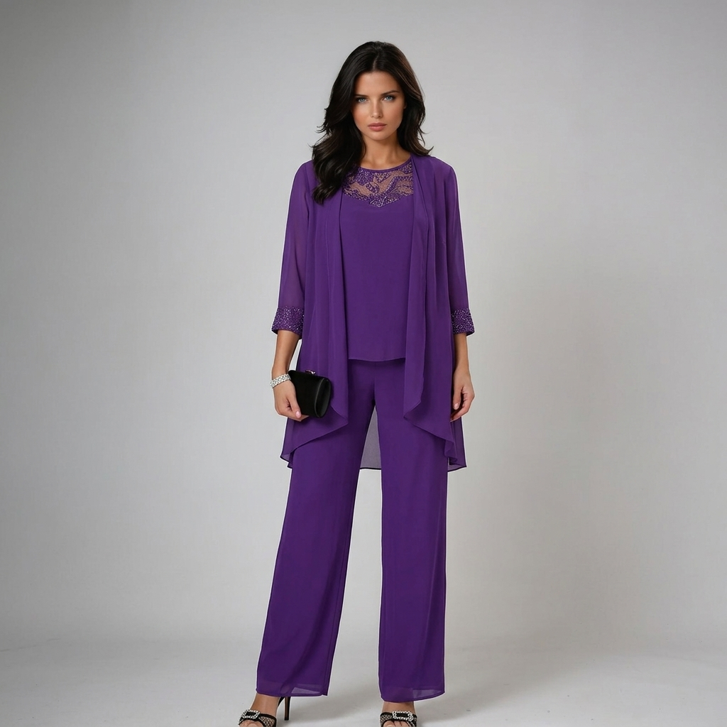 Conjunto Itziar en morado