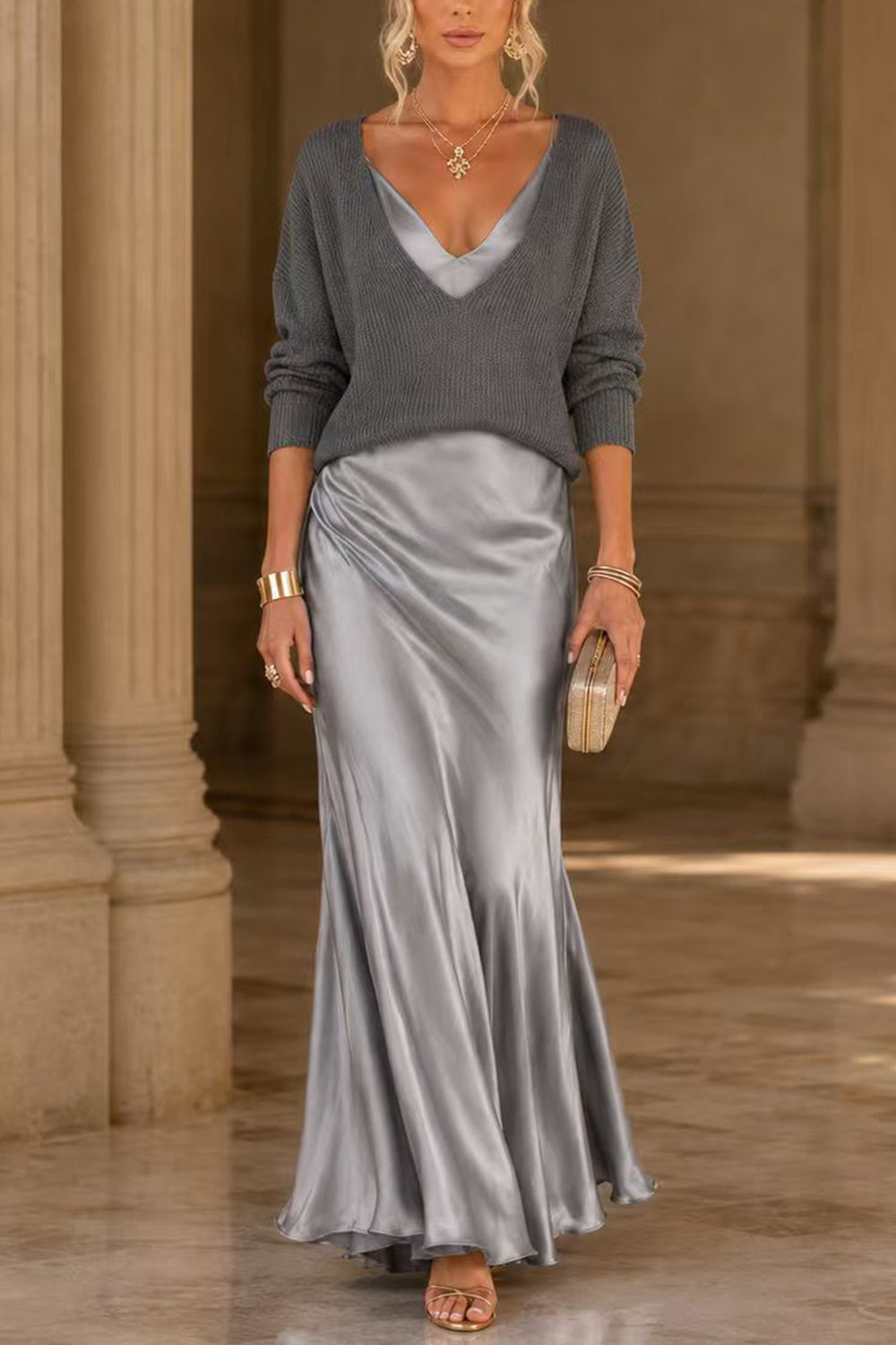 Conjunto Jovita en gris