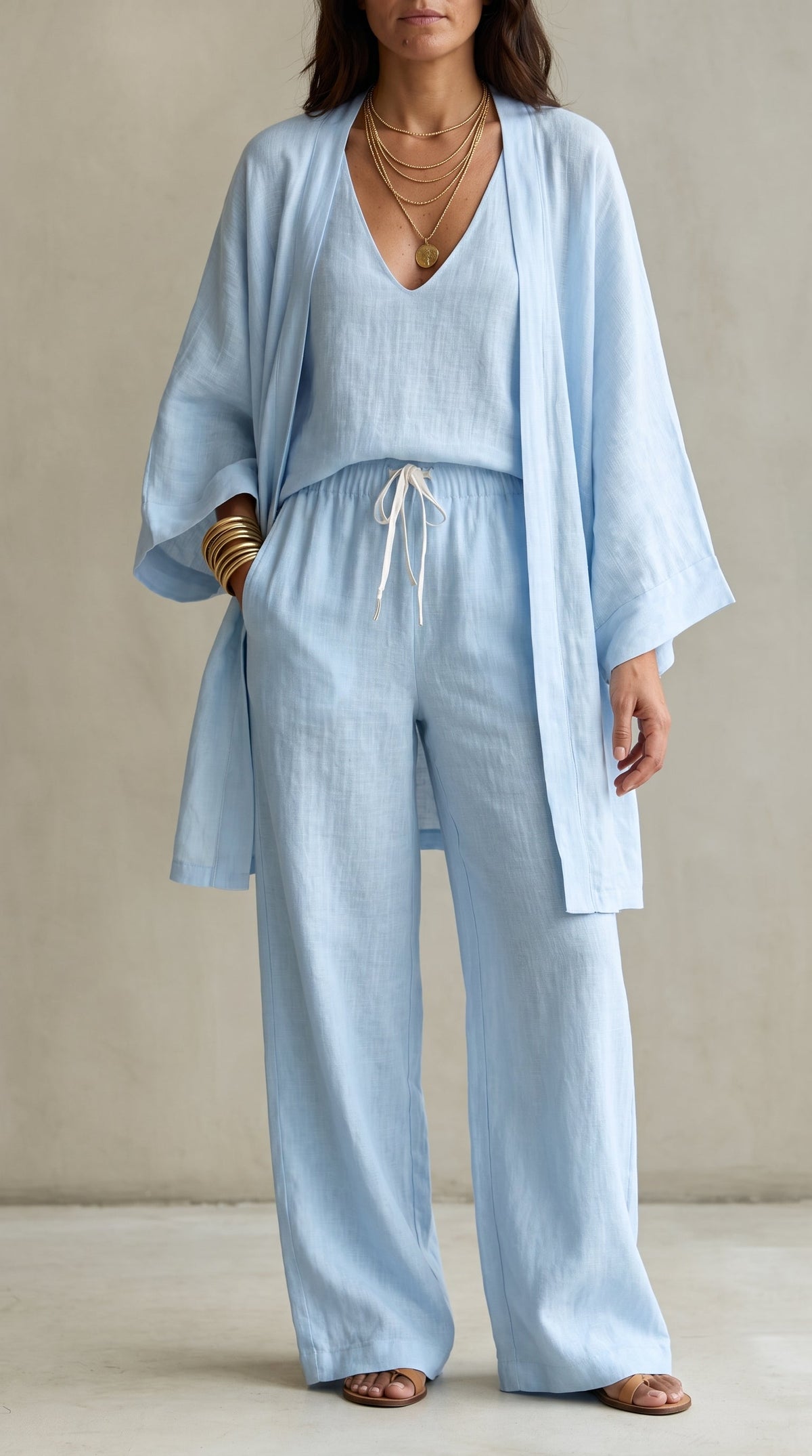 Conjunto Marina en azul cielo