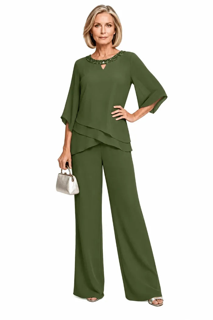 Conjunto Matilde en verde oliva