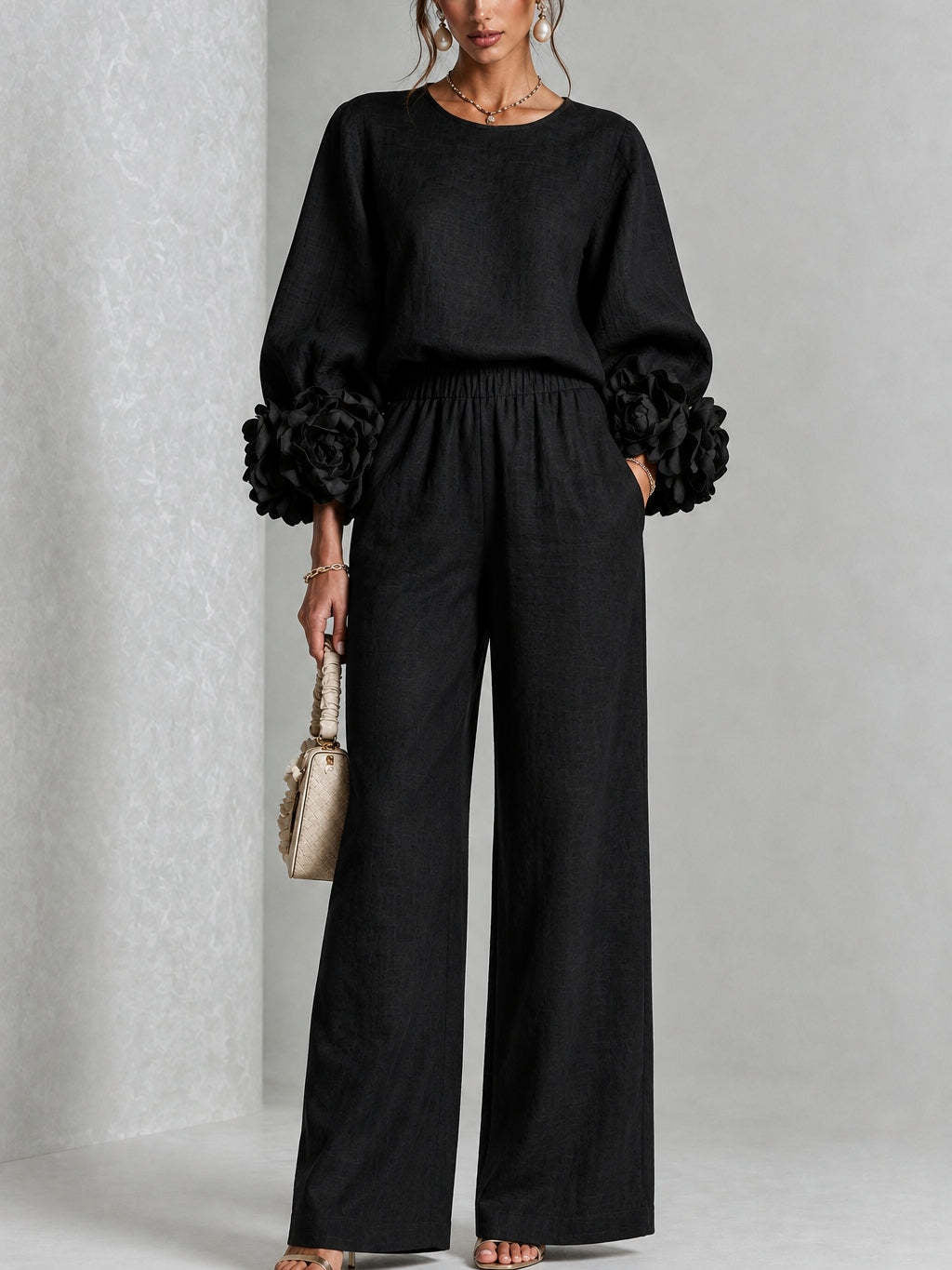 Conjunto Romina en negro